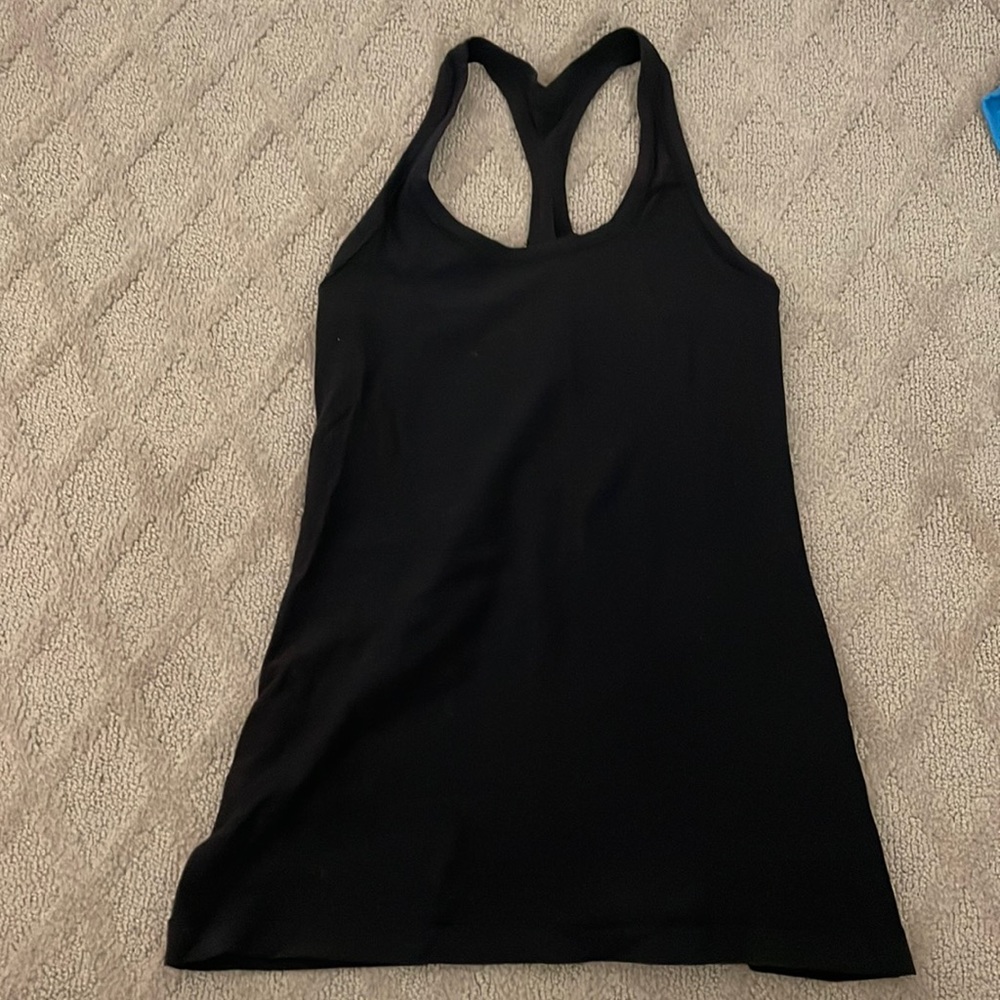 Black racer back tank lulu lemon